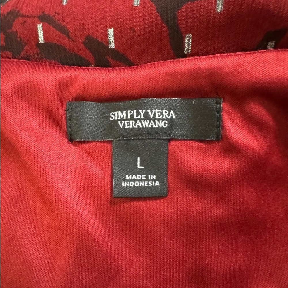 Women's Simply Vera Vera Wang Ruffle Chiffon Dress Size Large